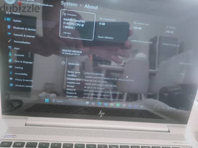 HP elitebook 840 g6 الشكل الجديد سيلفر كور i7