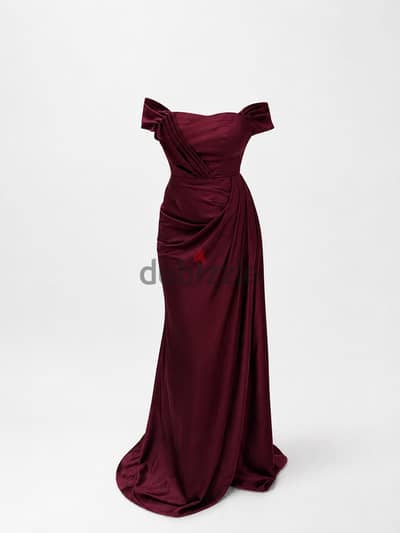 New dark red dress