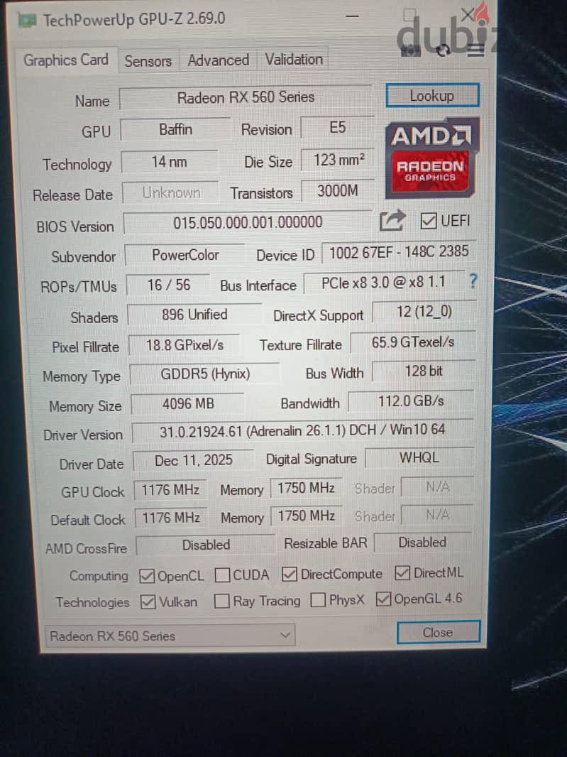 Rx 560 4gb 2