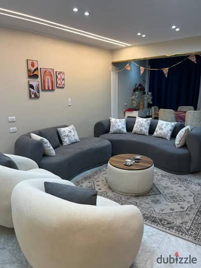 Furnished, air-conditioned hotel-style apartment next to City Stars, available for daily and monthly rent for families. Excellent location in Nasr Cit