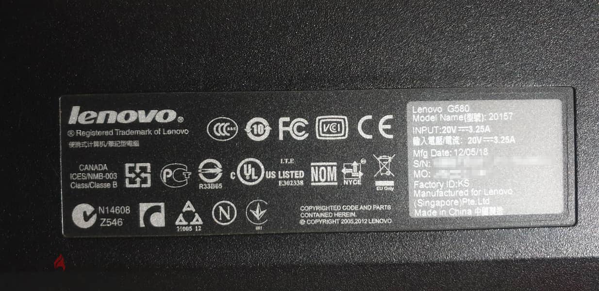 Lenovo G-580 3