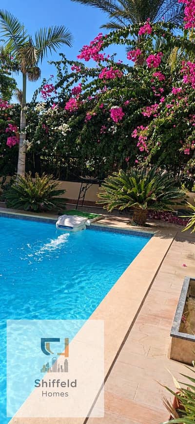 Hydepark luxurious villa with Pool  direct on landscape and greens area for rent beside Mivida and Auc First use fully Furnished