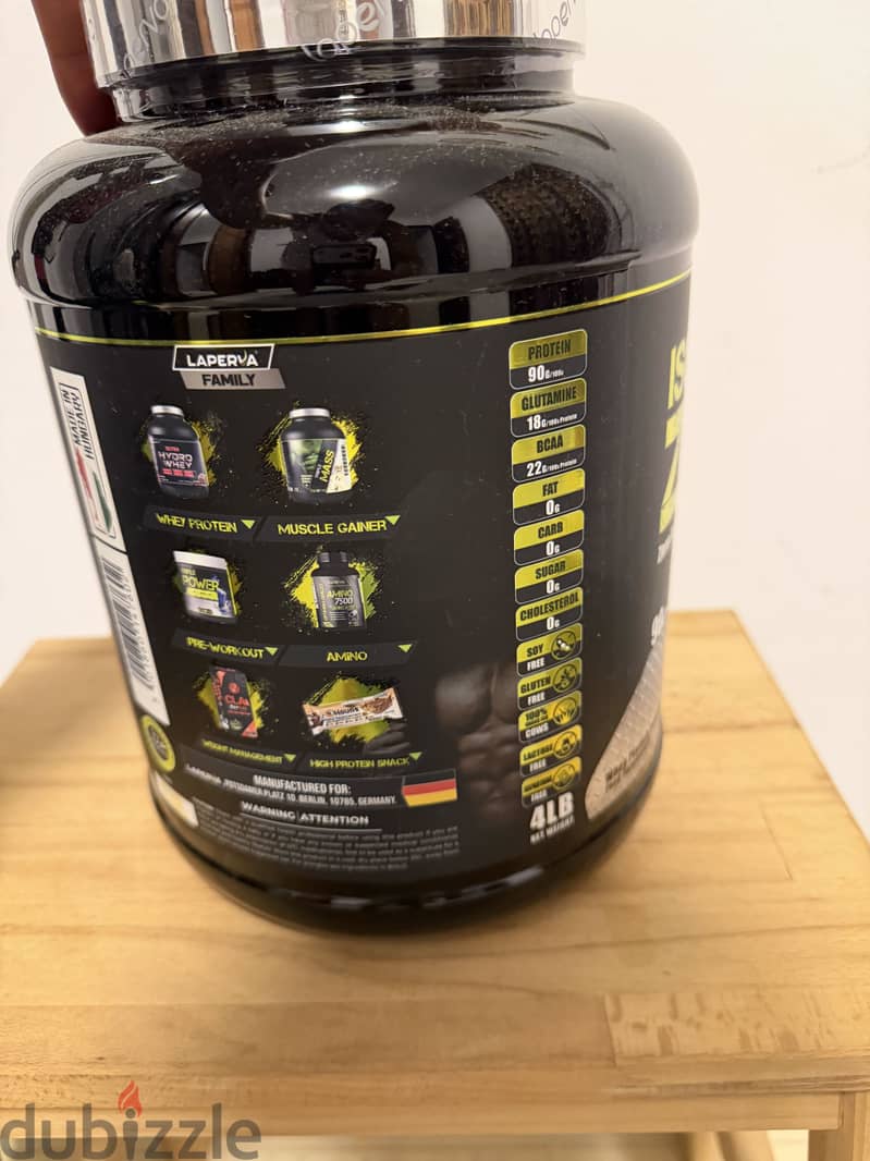 Iso triple zero 4 lb strawberry juice flavored 1