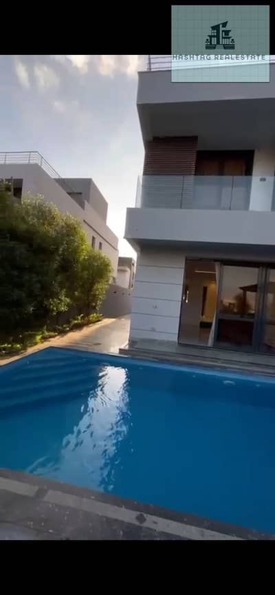 For rent a furnished hotel villa in Patio Al Zahraa compound, Sheikh Zayed, next to Al Ahly Club and Al Roba compound at a special price