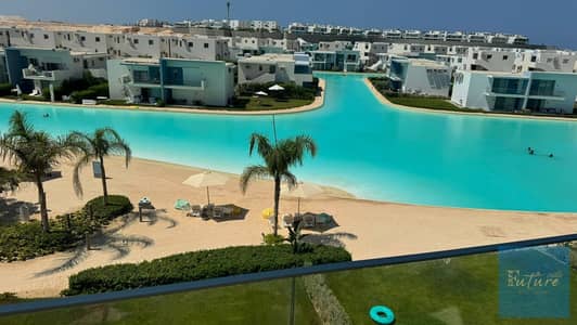 بنت هاوس  للبيع في فوكا باي راس الحكمه 3غرف دور تالت  2 حمام علي لاجون مباشرة - Foka bay north coast
