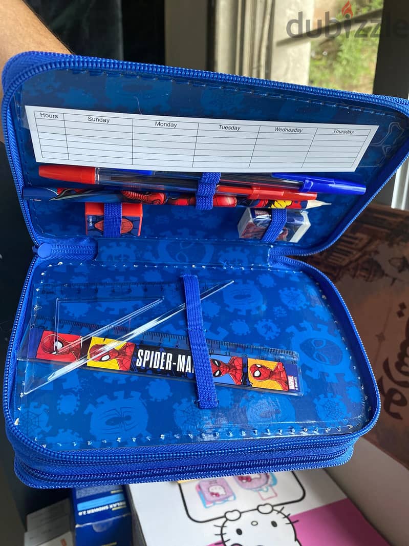Spider Man Marvel Tripple Zipper Pencail Case 3