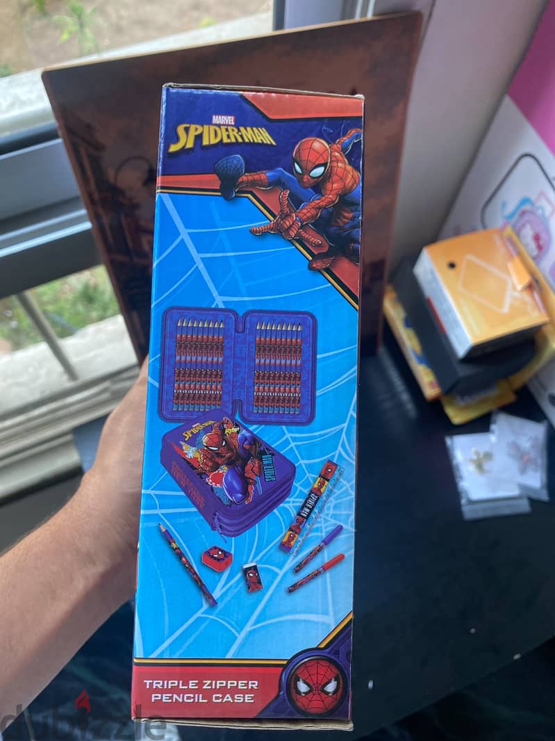Spider Man Marvel Tripple Zipper Pencail Case 4