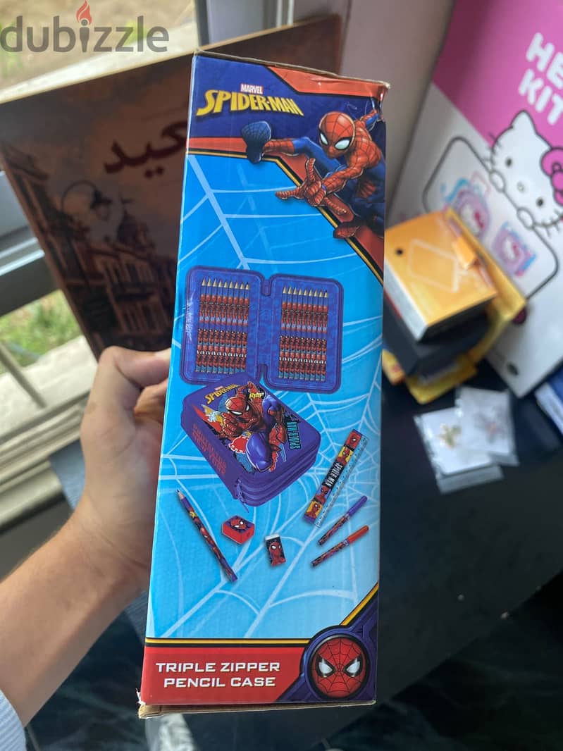 Spider Man Marvel Tripple Zipper Pencail Case 6