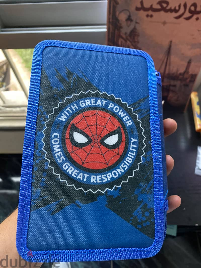Spider Man Marvel Tripple Zipper Pencail Case 7