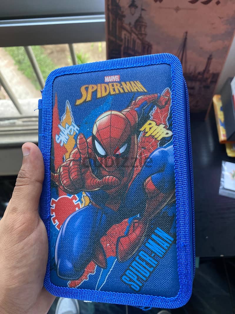 Spider Man Marvel Tripple Zipper Pencail Case 9