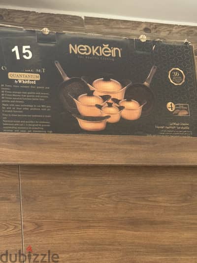 طقم حلل Neoklein Quantanium – 15 قطعة – جديد