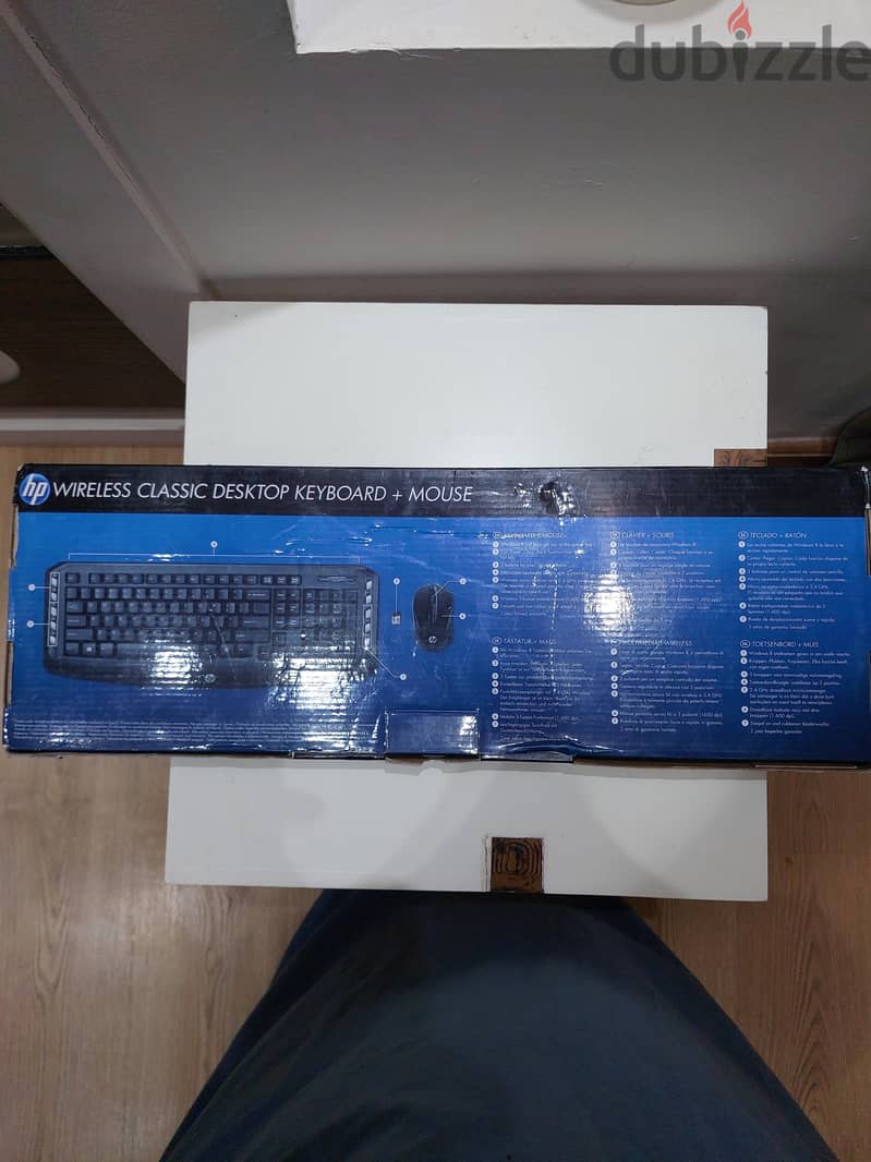 hp wireless classic desktop keyboard +   mouse 2