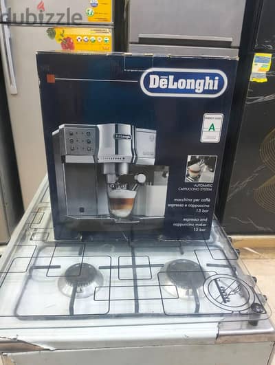 ماكينة قهوة ديلونجلى اسبريسو وكابتشينو ولاتيه