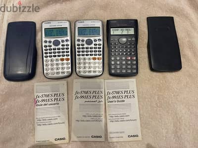 فررصة Vipعدد3 آلات حاسبة ب1500جCasio اصليfx-570ES PLUS + fx-82MS %1000