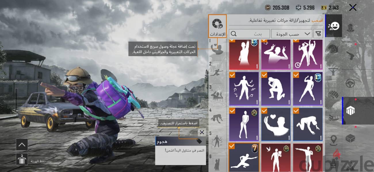 حساب ببجي 10