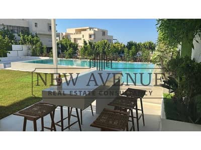 Chalet  with Pool  in a Prime Location Overlooking Greenery Bahary Luxurious Finishing and Furnished Ready to move in Hacienda White North Coast