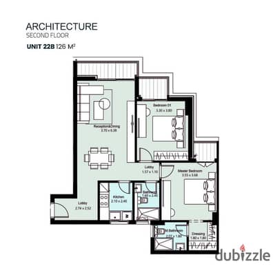 126 sqm semi-finished apartment for sale with installments up to 10 years in G WEST Compound, El Sheikh Zayed.