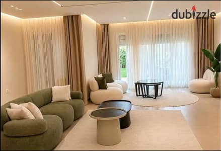 Ready for immediate viewing and move-in: 120 sqm ground-floor apartment with a garden in Levels Dunes Compound, Sheikh Zayed