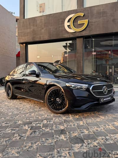 Mercedes-Benz E200 2024 AMG Premium زيرو (Rear Screens) OBSIDIAN BLACK