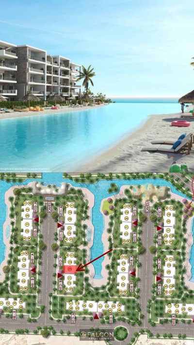 Last Chalet Lagoon & Sea View  Prime Location | 30%disc and installment on  5Y Interest Free in dose  Near Waterway La Vista bay  & Amwaj
