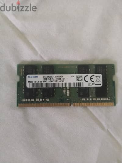رامات 16 جيجا ddr4 سرعه 3200 للاب توب