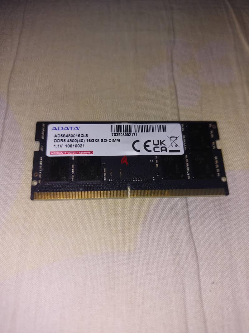 Ram adata 16gb ddr5 4800mhz 2