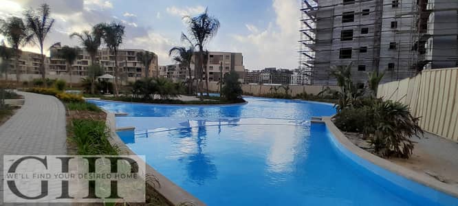 Lowest Price Studio Facing North Direct on Lagoon For sale in Palm Hills New Cairo