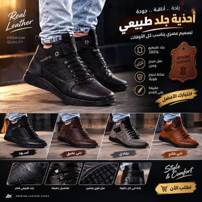 احذيه دونجا جلد طبيعي