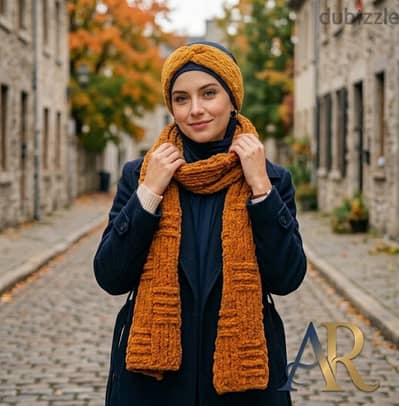 كوفيه + بندانة شعر