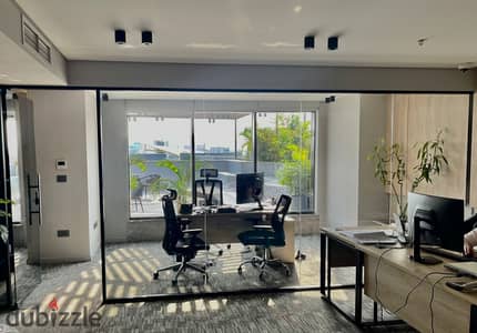 Take immediate possession of an administrative office at Sky Walk Mall, near New Giza. The location features a direct