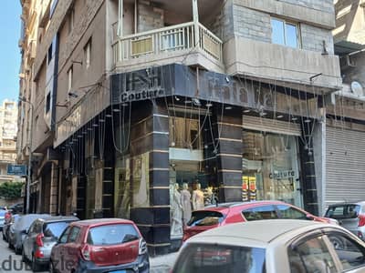 Shop for rent in Roshdy Street Khalil Al-Khayyat Kafr Abdu corner three doors