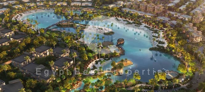 RAMLA LAST FIRST ROW 3BED CHALET Direct Lagoon View Must Prime Location in Ramla Marakez North Coast