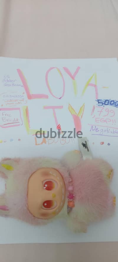 Loyalty Labubu with free bracelet !! 50% discount !!!