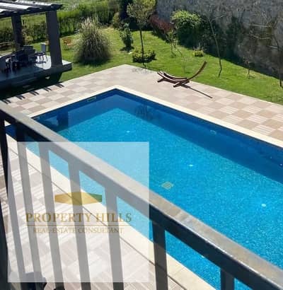 The last palace for sale in Mountain View icity immediate receipt 689 meters with installments down payment (4,240,000) the most upscale and distinctive compound in the gathering all villas and a landscape view at the highest community next to the American University
