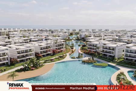 10 years payment plan  lowest price  open lagoon views  chalet for sale in Ras El Hekma