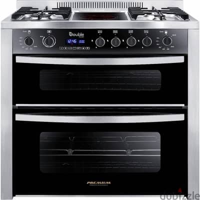 Unionaire 5 Burners Double Chief 2 Ovens PRM6090ss-1GC-511-IDSP-DV