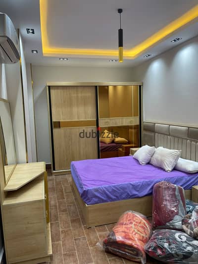Apartment for rent, furnished, three rooms, two bathrooms, and a two-seater reception in the first neighborhood of the eighth district.
