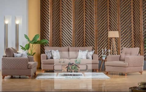 Furnished mansion for rent in a prime location directly on the 26th of July Axis, opposite Hyper One and the Royal City compound; features modern furn