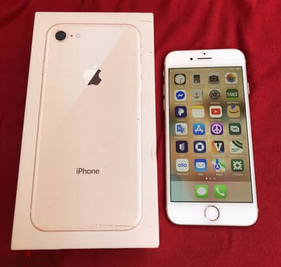 iPhone 8 ايفون ٨ ممتاز بدون اى عيوب نهائيا كالجديد