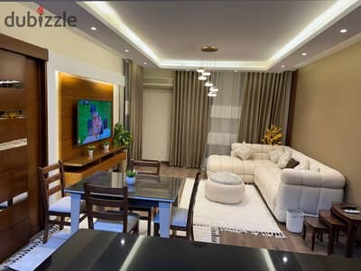 Apartment for sale 99 sqm ultra super lux finishing for sale with furniture and appliances next to Avenue Mall and mosque Phase 9 Al Rehab 2