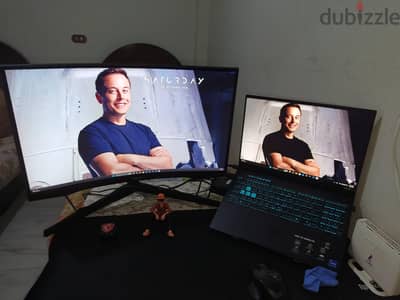 f16 asus 5060 gaming laptop+monitor 2k curved QHD Samsung g5