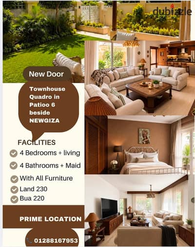 Townhouse Corner In Patioo 6 - Lavista ( Beside NEWGIZA )