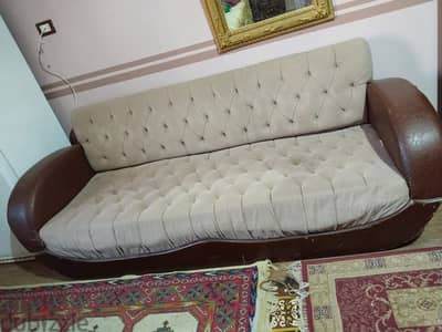 انتريه كنبه كبيره وصغيره وبفين وطربيظه