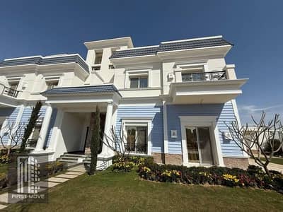 Villa for sale, ready for immediate handover, featuring ultra-super-lux finishing. Located in Mountain View, New Administrative Capital, in a prime lo