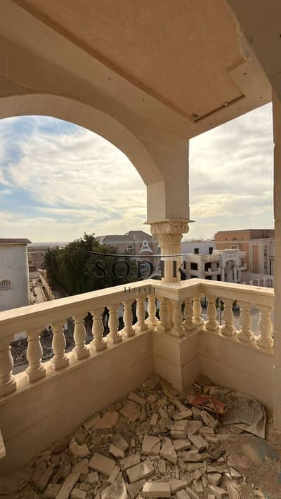 An apartment in the Rawabi compound at Golf City—a very stylish building featuring a Hashmi stone façade, a marble entrance, and a high-quality elevat