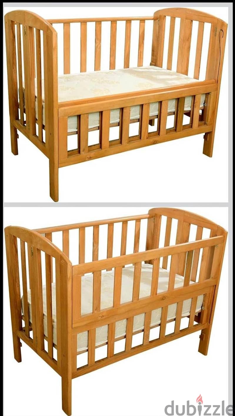 stroller Made in Itally & wooden bed 3