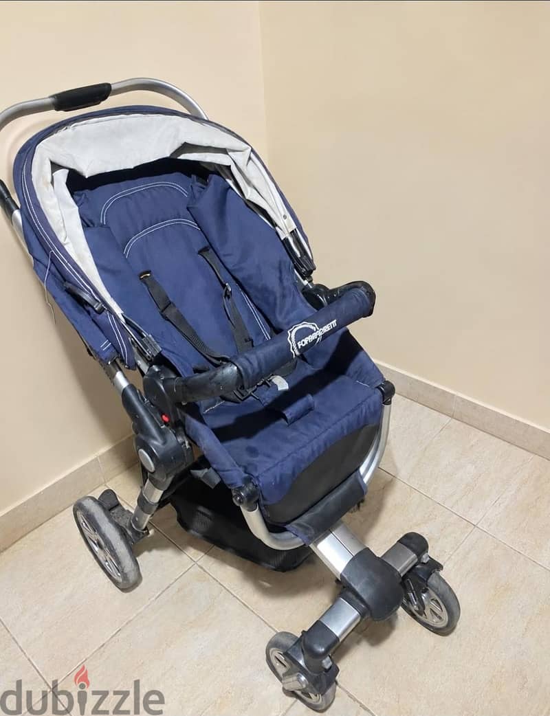 stroller Made in Itally & wooden bed 4