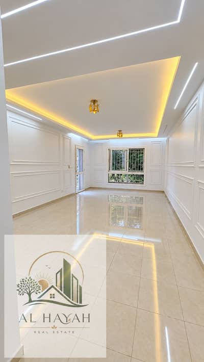 128m apartment with a 55m garden for rent under the law in Madinaty B11, a great opportunity for housing in a fantastic location with a direct view of Wide Garden and a clear northern direction, next to all services.