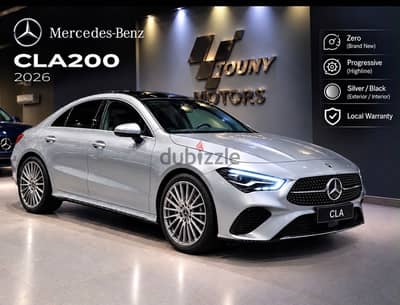 Mercedes Benz CLA 200  وكيل زيرو اعلى فئه