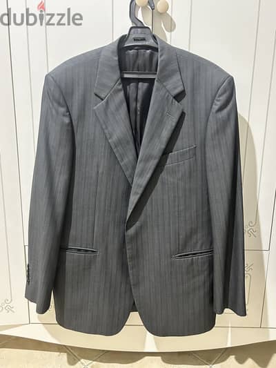 Balmain Men’s Suit Jacket | Super 150’s 100% Wool |